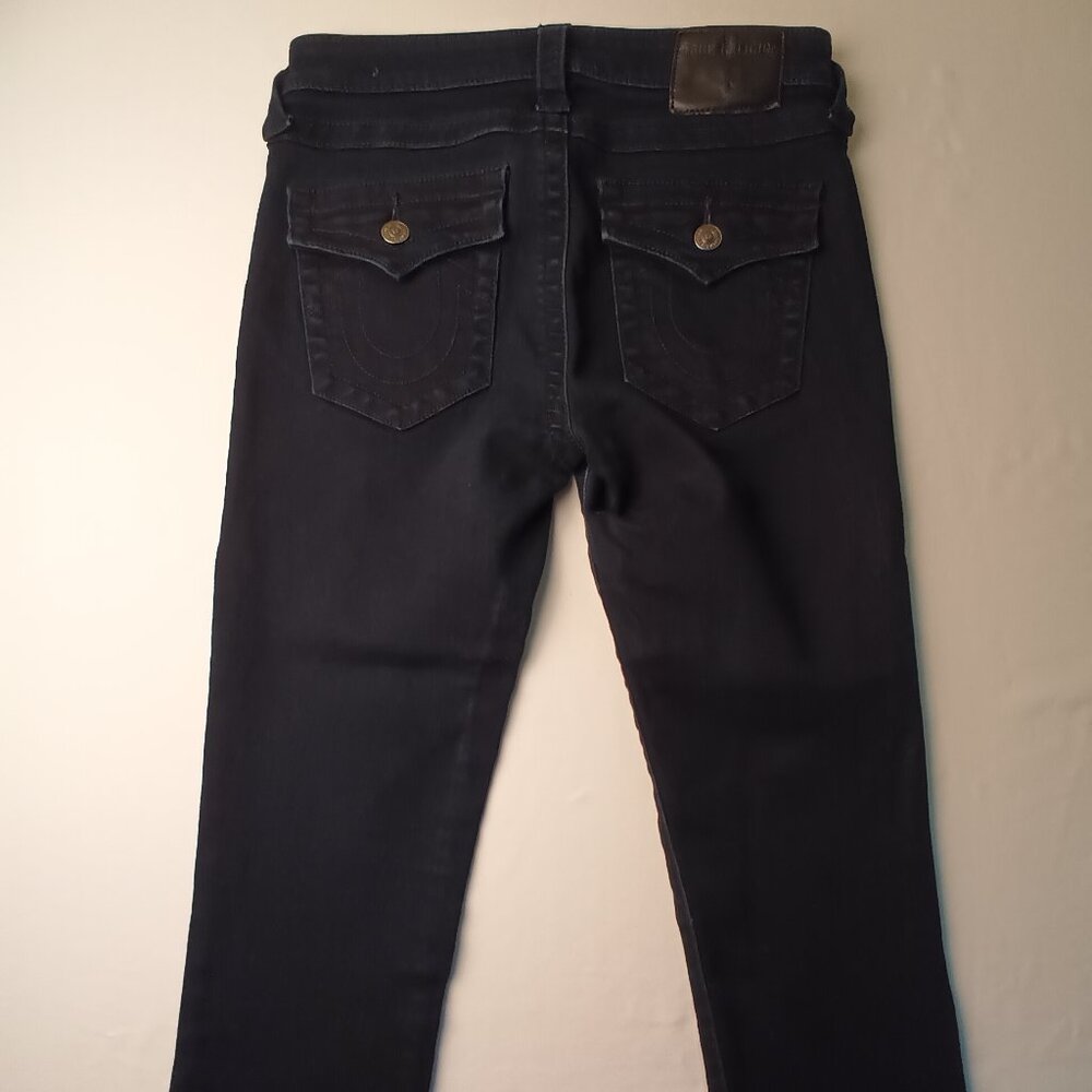 True Religion Jeans Size 26/2 Casey Low Rise Super Skinny Dark Wash - Picture 3 of 10